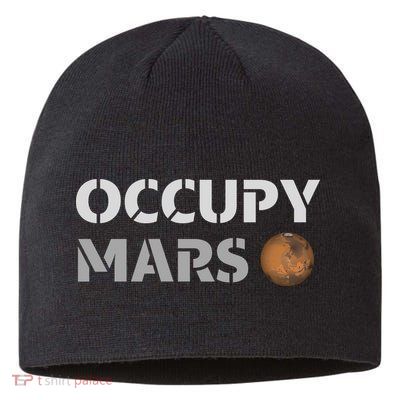 Occupy Mars Funny Occupy Mars Sustainable Beanie