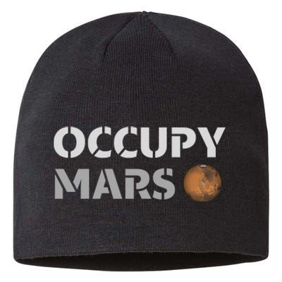 Occupy Mars Funny Occupy Mars Sustainable Beanie