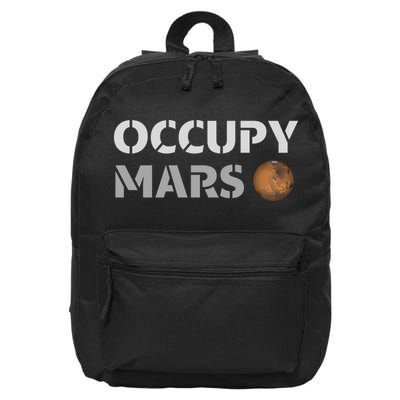 Occupy Mars Funny Occupy Mars 16 in Basic Backpack