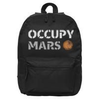 Occupy Mars Funny Occupy Mars 16 in Basic Backpack