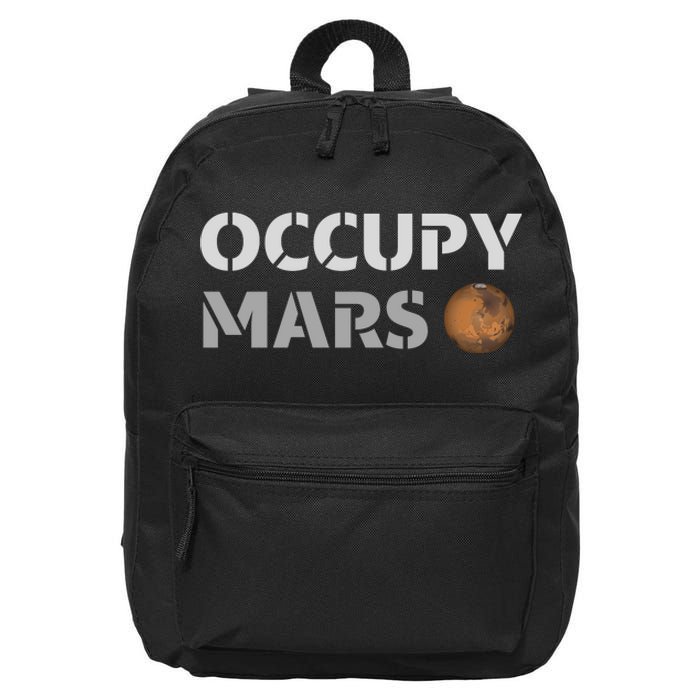 Occupy Mars Funny Occupy Mars 16 in Basic Backpack