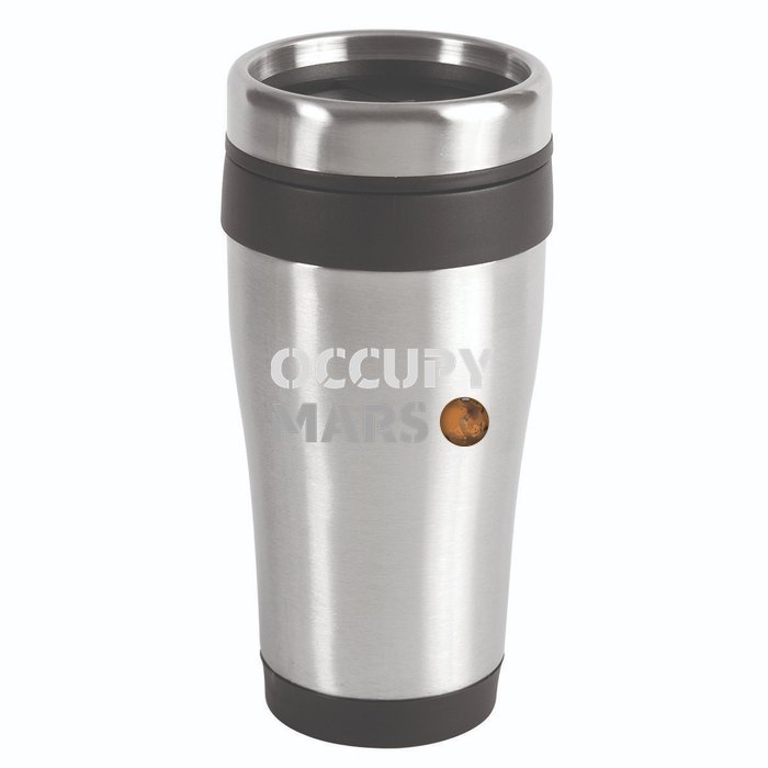 Occupy Mars Funny Occupy Mars 16oz Travel Tumbler