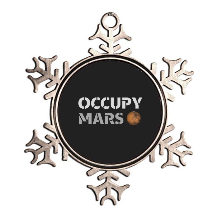 Occupy Mars Funny Occupy Mars Metallic Star Ornament