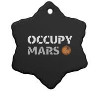 Occupy Mars Funny Occupy Mars Ceramic Star Ornament