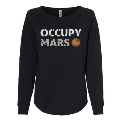 Occupy Mars Funny Occupy Mars Womens California Wash Sweatshirt