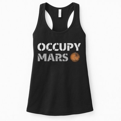 Occupy Mars Funny Occupy Mars Womens Tank Top
