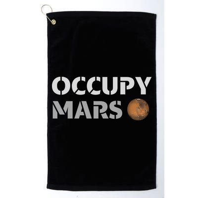 Occupy Mars Funny Occupy Mars Golf Towel