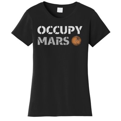 Occupy Mars Funny Occupy Mars Women's T-Shirt