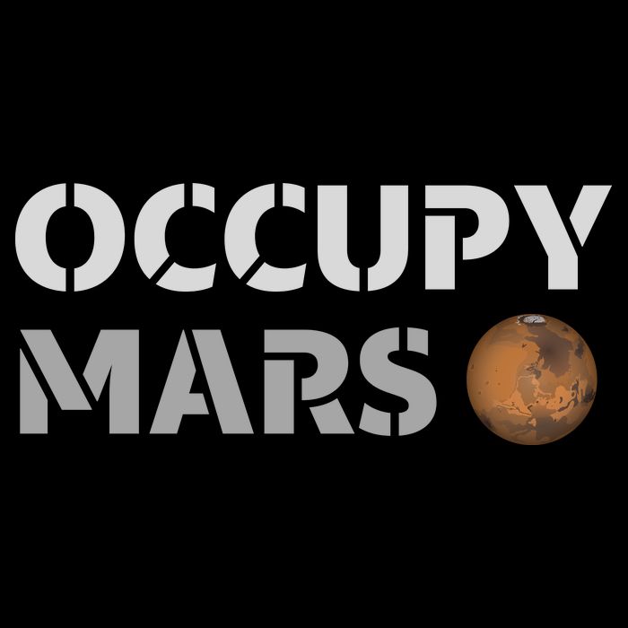 Occupy Mars Funny Occupy Mars Womens T-Shirt