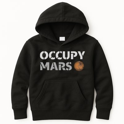 Occupy Mars Funny Occupy Mars Kids Hoodie