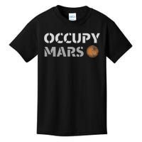 Occupy Mars Funny Occupy Mars Kids T-Shirt