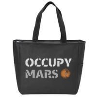 Occupy Mars Funny Occupy Mars Zip Tote Bag