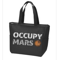 Occupy Mars Funny Occupy Mars Zip Tote Bag