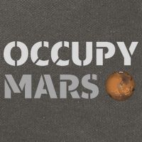 Occupy Mars Funny Occupy Mars Cotton Canvas Backpack