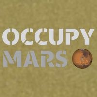 Occupy Mars Funny Occupy Mars Garment-Dyed Women's Muscle Tee