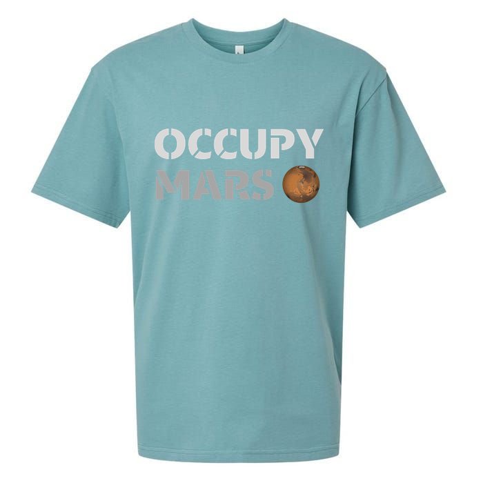 Occupy Mars Funny Occupy Mars Sueded Cloud Jersey T-Shirt
