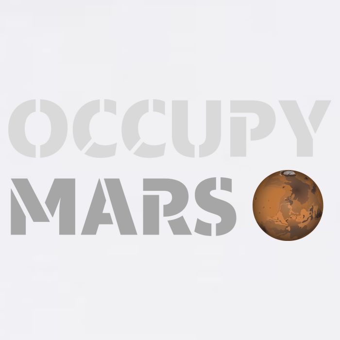Occupy Mars Funny Occupy Mars Garment-Dyed Sweatshirt