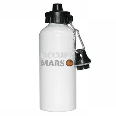 Occupy Mars Funny Occupy Mars Aluminum Water Bottle