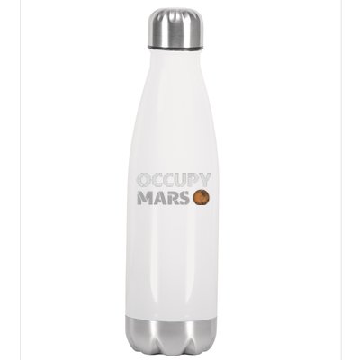 Occupy Mars Funny Occupy Mars Stainless Steel Insulated Water Bottle