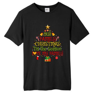 Our Matching Family Christmas love my family Tall Fusion ChromaSoft Performance T-Shirt