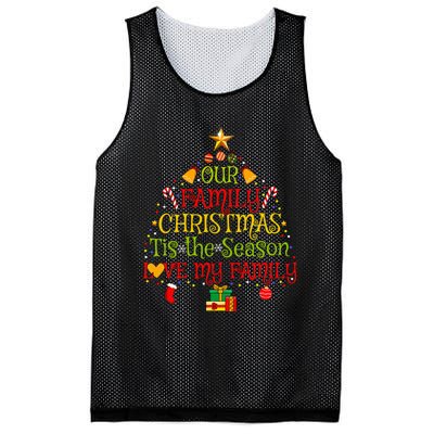 Our Matching Family Christmas love my family Mesh Reversible Basketball Jersey Tank