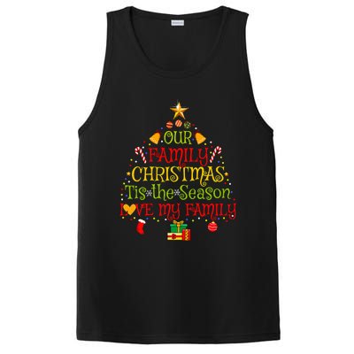 Our Matching Family Christmas love my family PosiCharge Competitor Tank