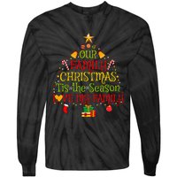 Our Matching Family Christmas love my family Tie-Dye Long Sleeve Shirt