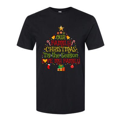 Our Matching Family Christmas love my family Softstyle CVC T-Shirt