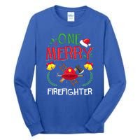 One Merry Firefighter Fire Ugly Christmas Meaningful Gift Tall Long Sleeve T-Shirt