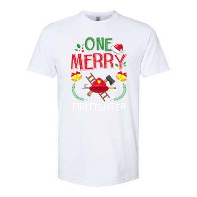 One Merry Firefighter Fire Ugly Christmas Meaningful Gift Softstyle CVC T-Shirt