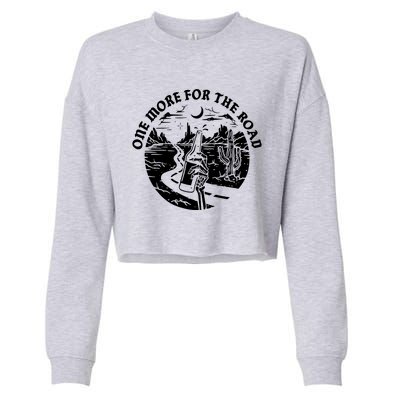 One More For The Road Cropped Pullover Crew