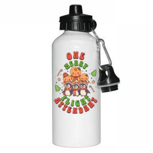 One Merry Flight Attendant Fun Cute Christmas Lover Festive Gift Aluminum Water Bottle