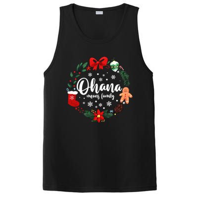 Ohana Means Family Christmas Holiday Matching Vacation Cute Gift PosiCharge Competitor Tank