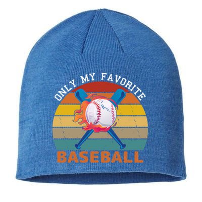 Only My Favorite Baseball Player Baseball Lovers Great Gift Sustainable Beanie