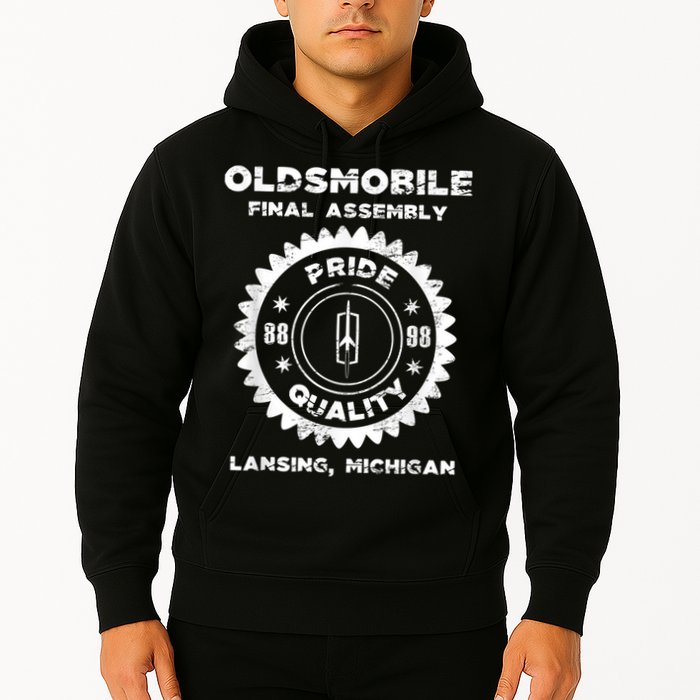 Oldsmobile Motors Final Assembly Graphic Classic Car Show Hoodie