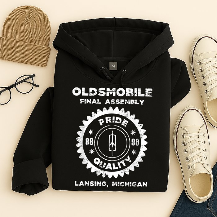Oldsmobile Motors Final Assembly Graphic Classic Car Show Hoodie