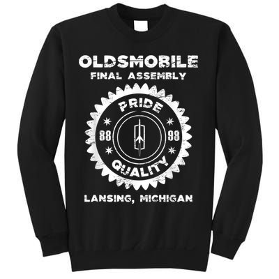 Oldsmobile Motors Final Assembly Graphic Classic Car Show Sweatshirt