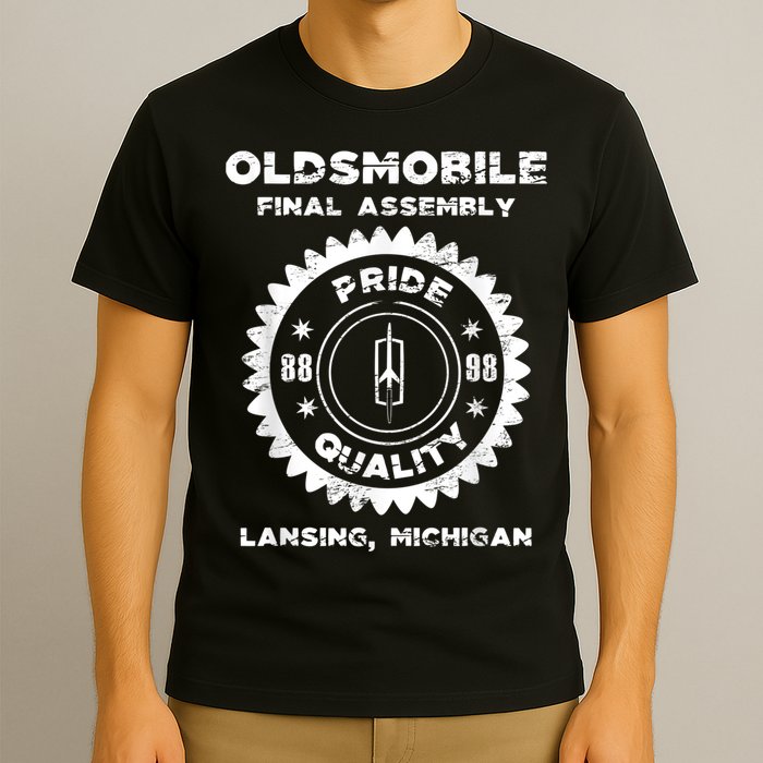 Oldsmobile Motors Final Assembly Graphic Classic Car Show T-Shirt