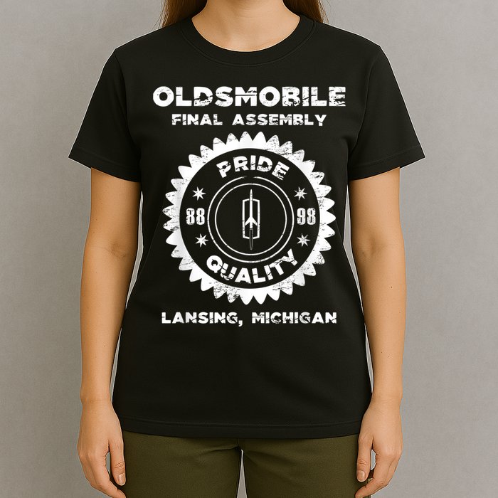 Oldsmobile Motors Final Assembly Graphic Classic Car Show T-Shirt
