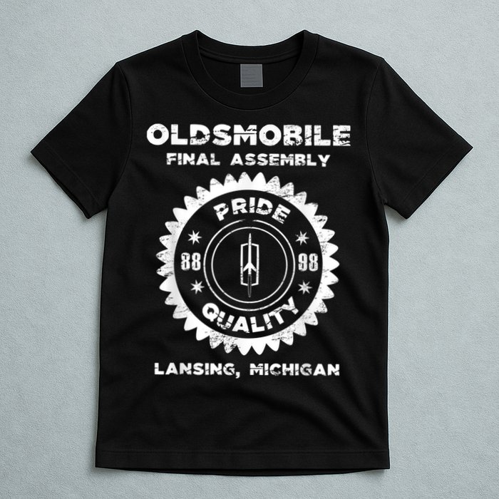 Oldsmobile Motors Final Assembly Graphic Classic Car Show T-Shirt