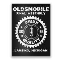 Oldsmobile Motors Final Assembly Graphic Classic Car Show Poster