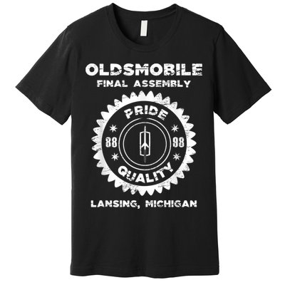 Oldsmobile Motors Final Assembly Graphic Classic Car Show Premium T-Shirt