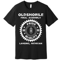 Oldsmobile Motors Final Assembly Graphic Classic Car Show Premium T-Shirt