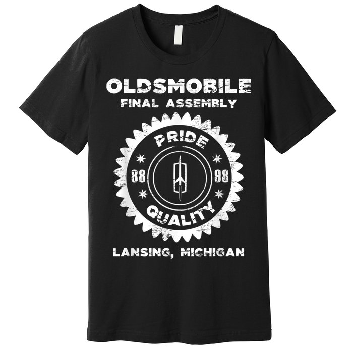 Oldsmobile Motors Final Assembly Graphic Classic Car Show Premium T-Shirt