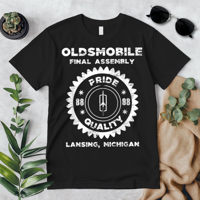 Oldsmobile Motors Final Assembly Graphic Classic Car Show Premium T-Shirt