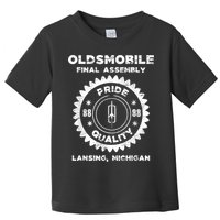 Oldsmobile Motors Final Assembly Graphic Classic Car Show Toddler T-Shirt