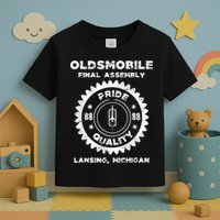 Oldsmobile Motors Final Assembly Graphic Classic Car Show Toddler T-Shirt