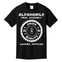 Oldsmobile Motors Final Assembly Graphic Classic Car Show Kids T-Shirt