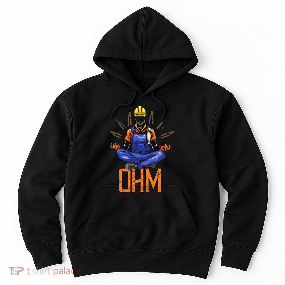 Ohm Meditating Funny Electrician Hoodie