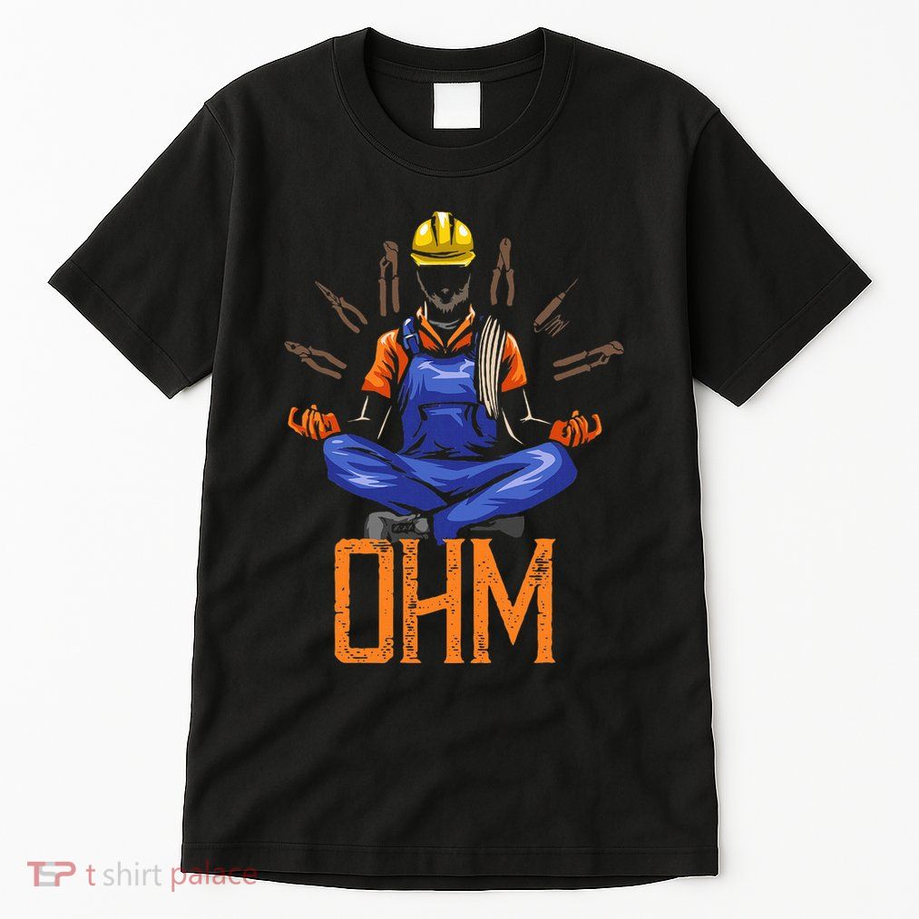 Ohm Meditating Funny Electrician Tall T-Shirt